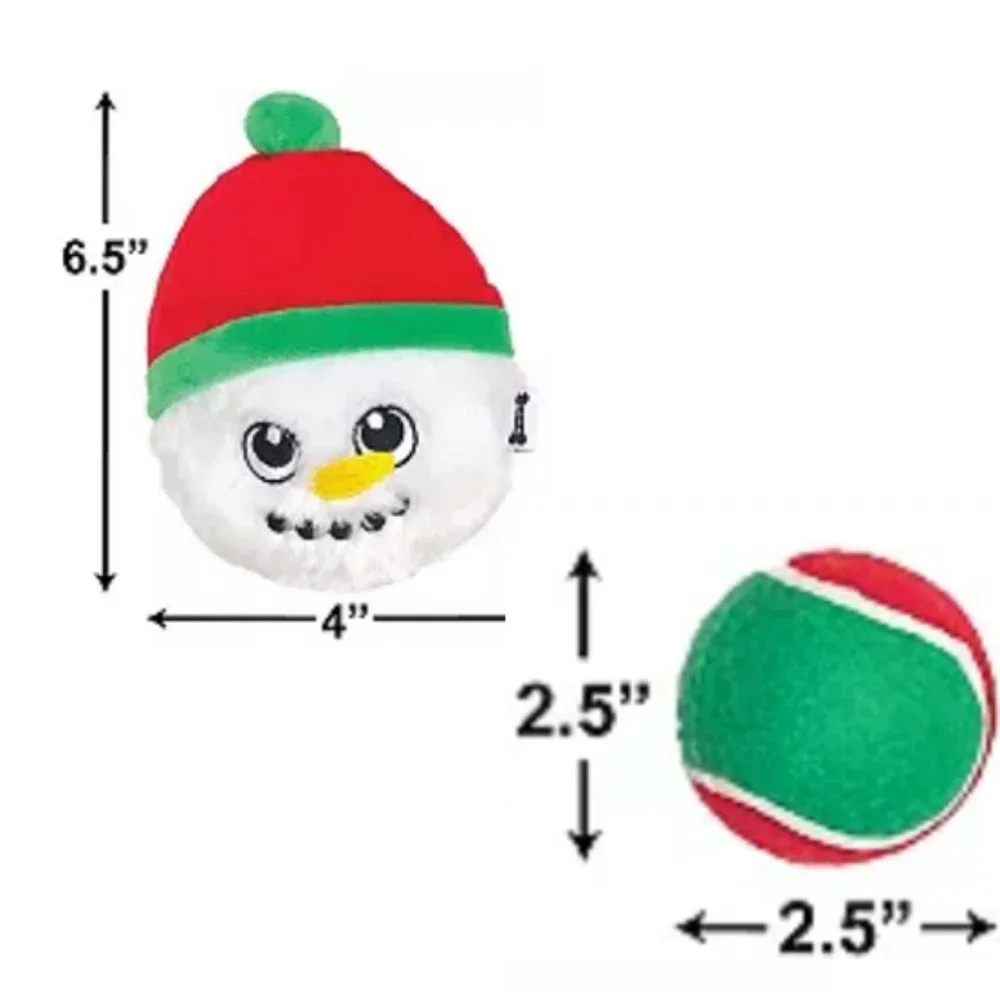 5-pc Woof Christmas Stocking for dogs,balls/plush